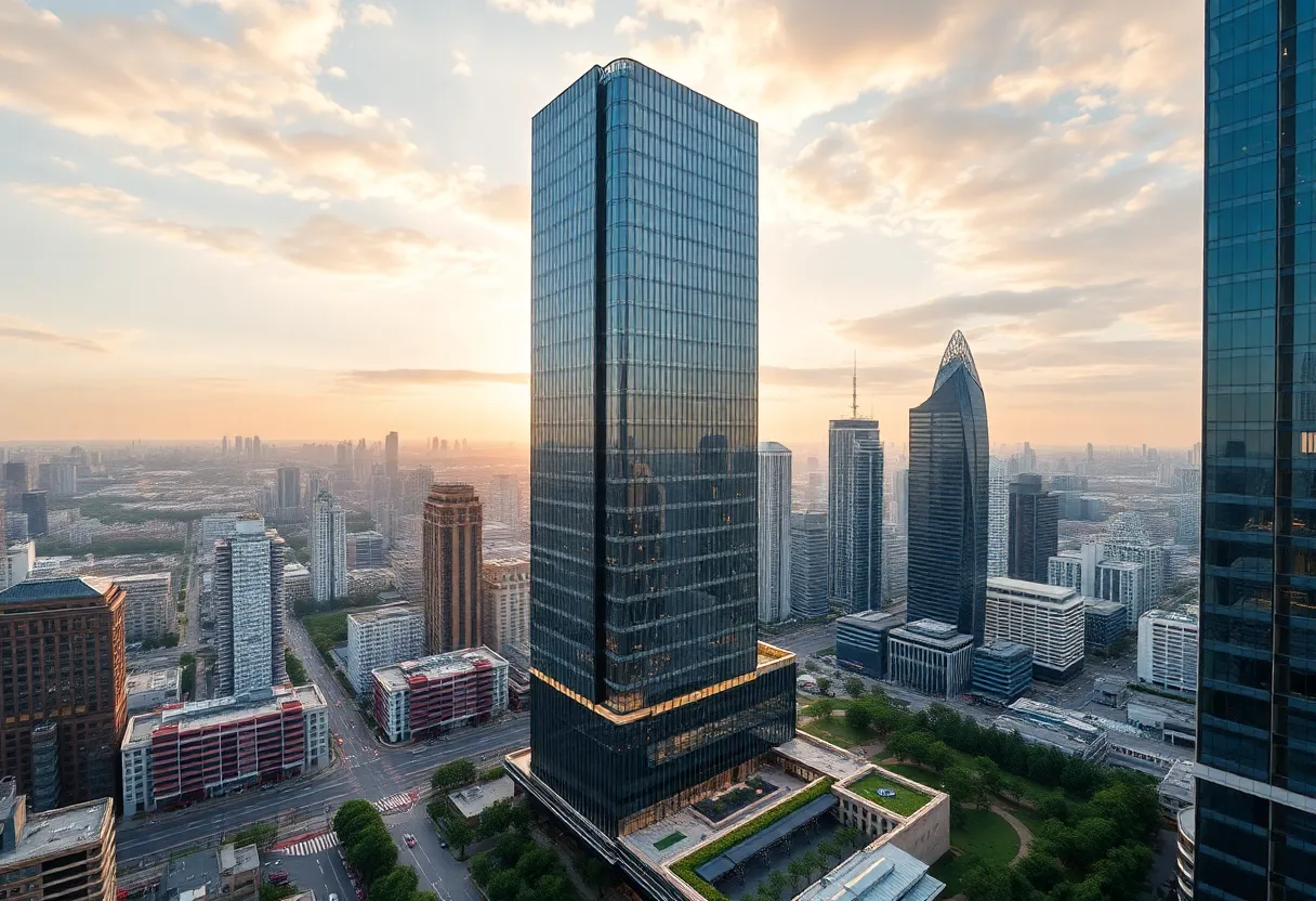 Architectural rendering of a new skyscraper in Long Island City
