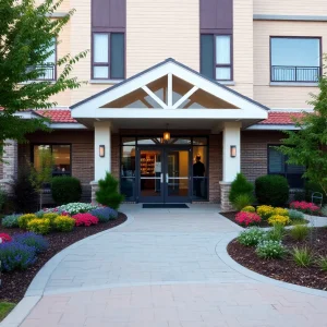 Exterior view of Angels Living assisted living facility