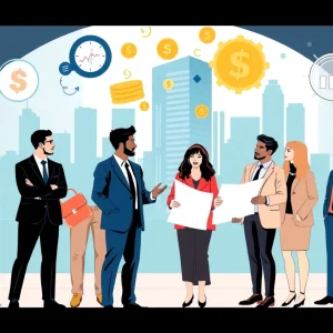 Group of entrepreneurs planning for business acquisition