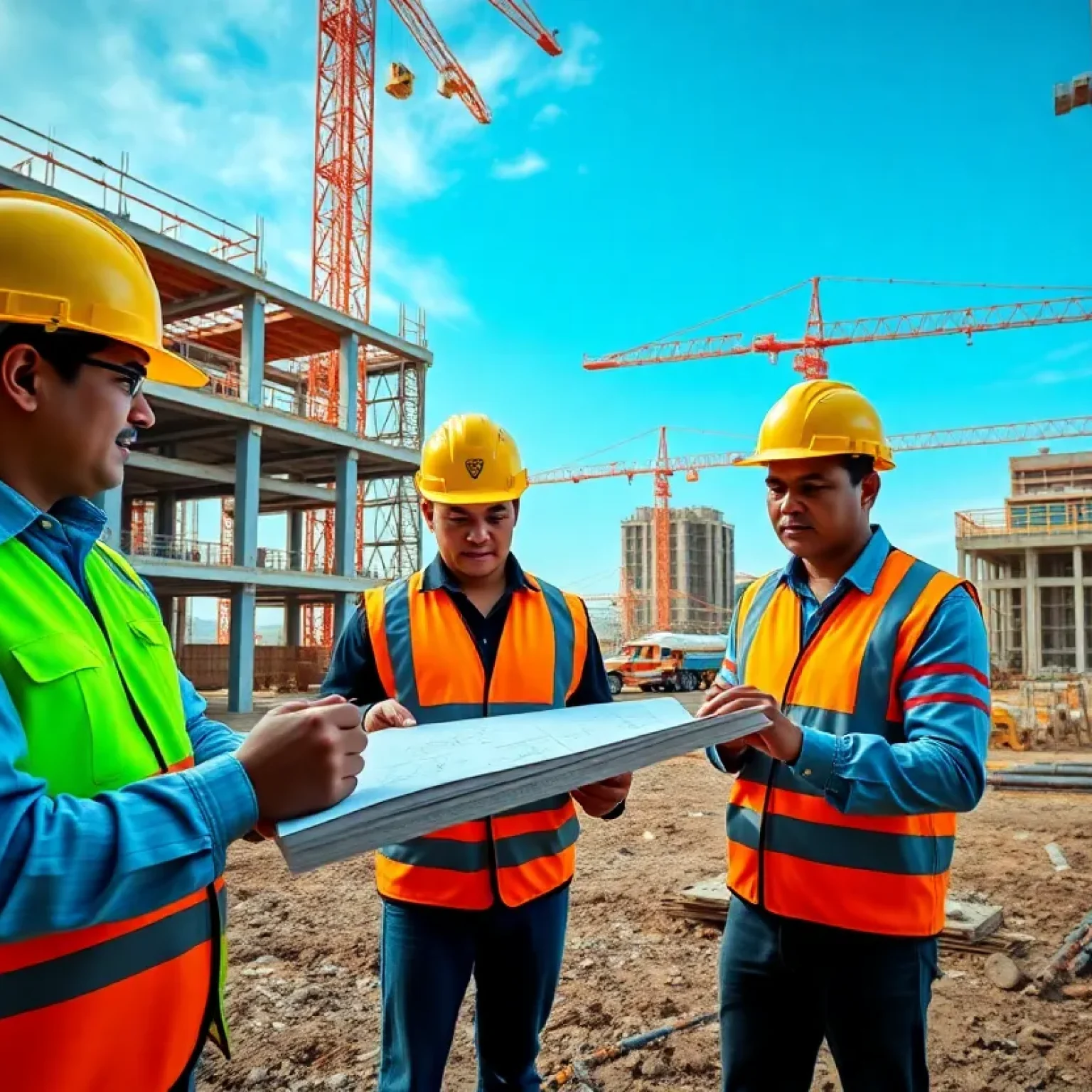 BIM Technology at a construction site in Sabah