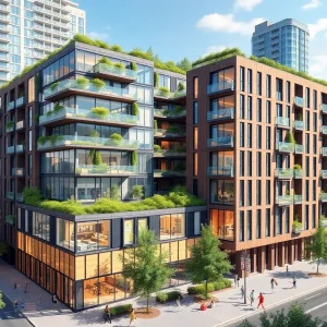 Conceptual image of the Bloomingdale Library redevelopment