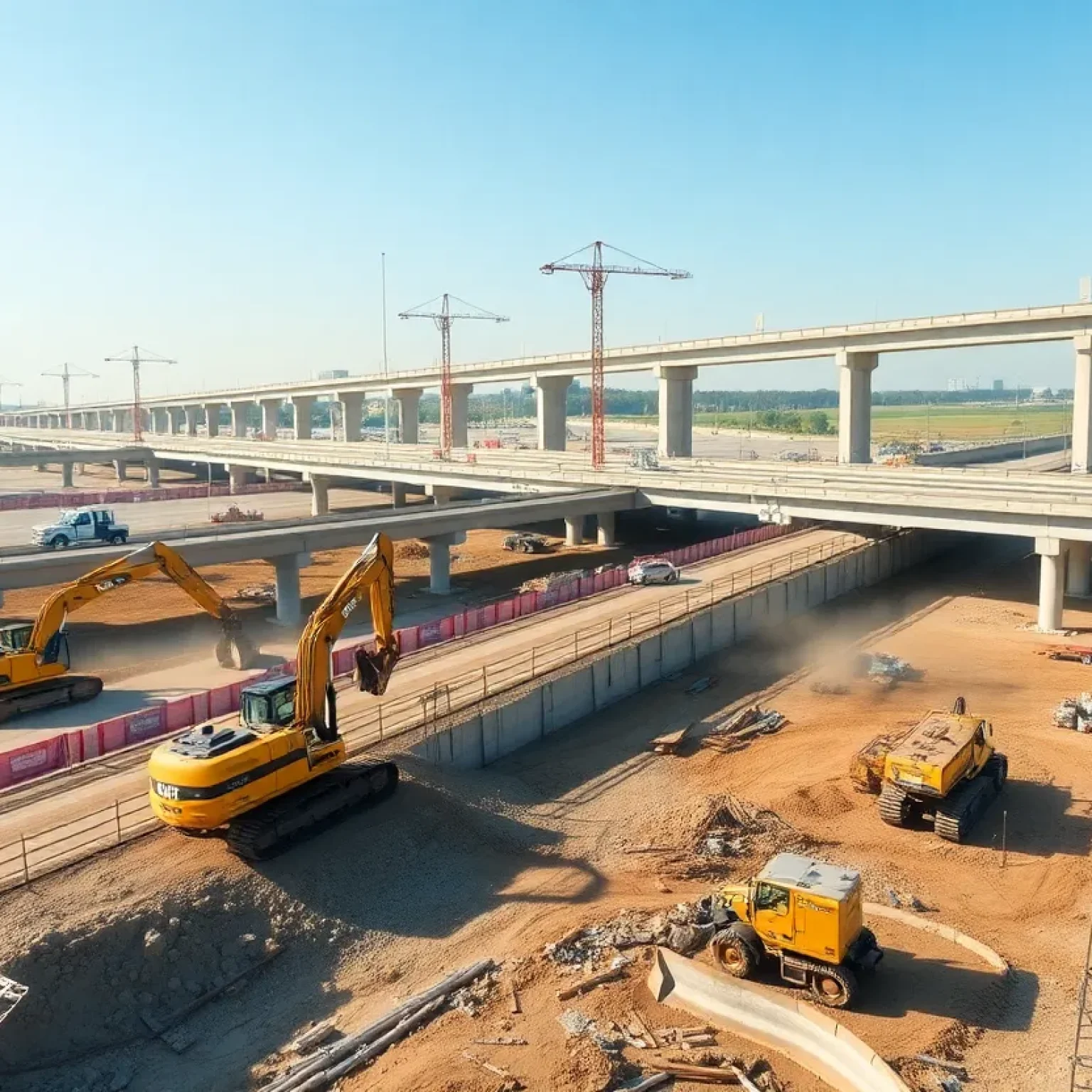Construction progress on the Central Susquehanna Valley Thruway