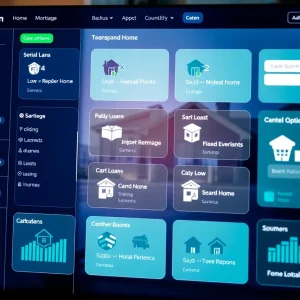Illustration of Douglas Elliman's mortgage platform features