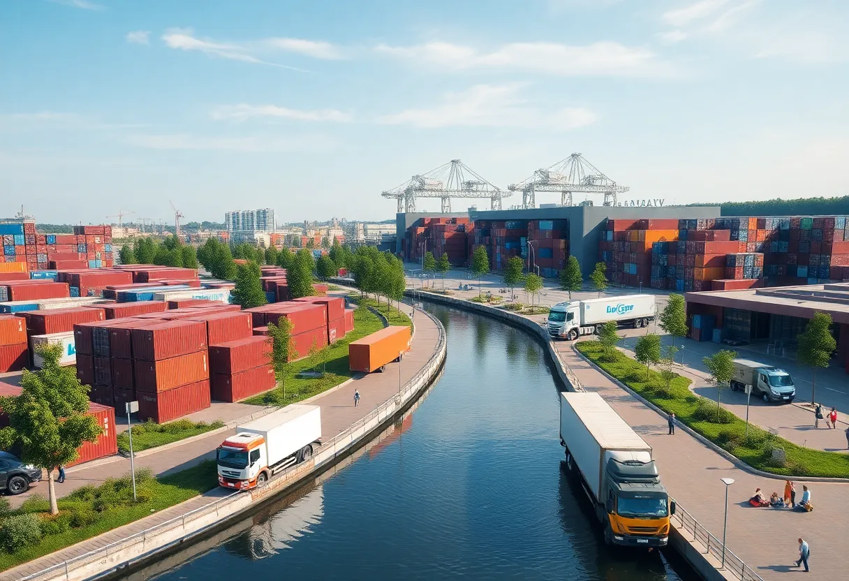 Artist's rendering of the new Hunts Point Marine Terminal