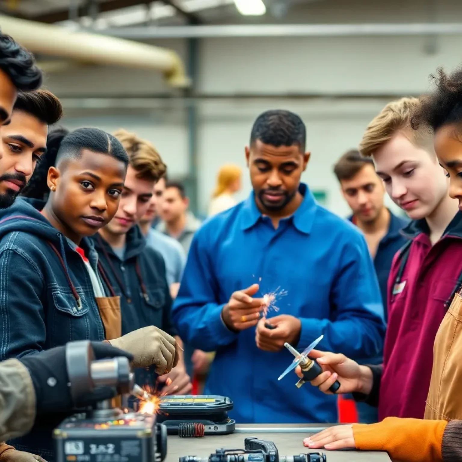 Young adults participating in vocational training at Job Corps Centers