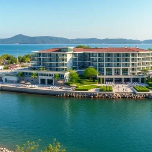 Conceptual design of a new lakeside hotel in Sandpoint