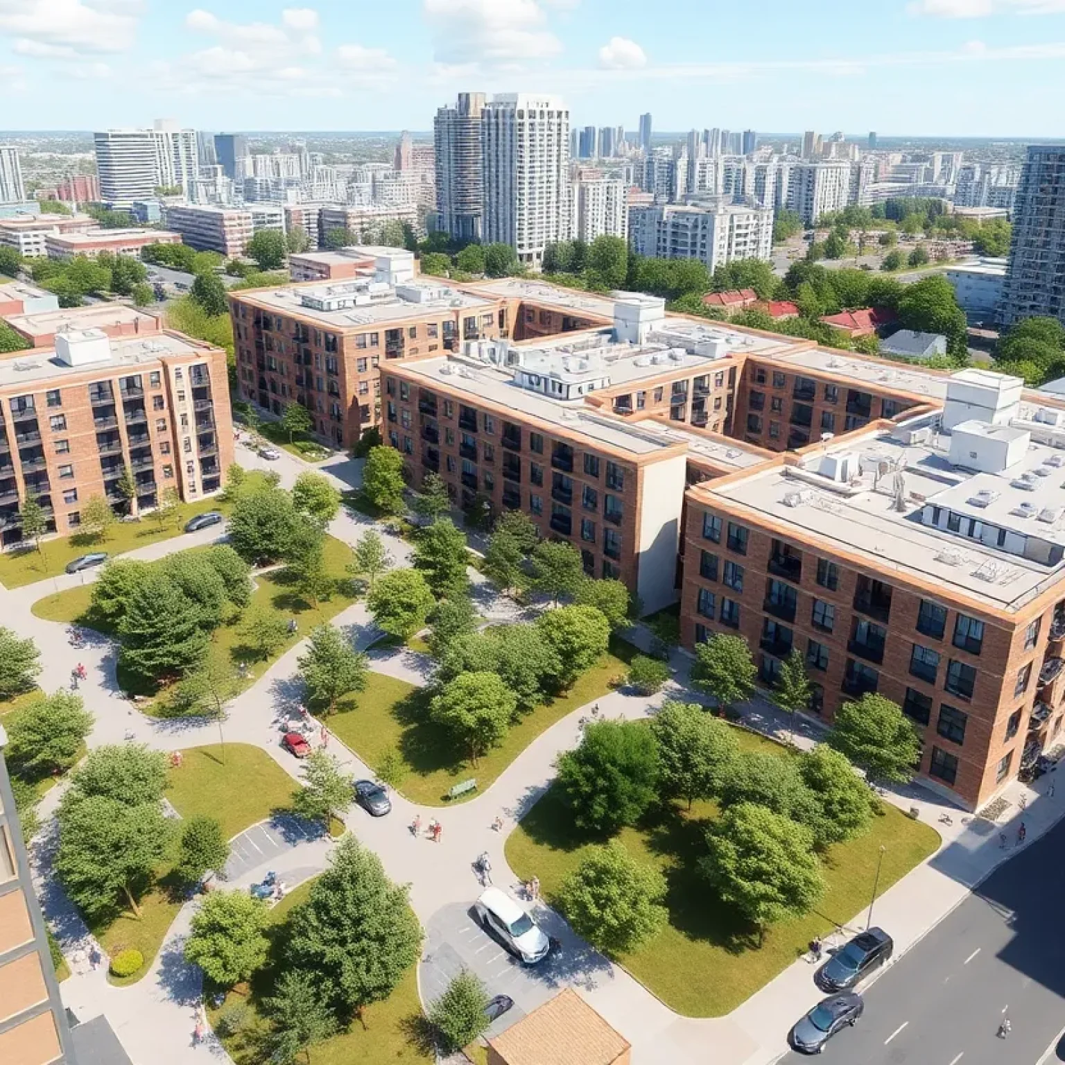 Conceptual image of Overland Park Plaza II's mixed-use development.
