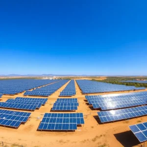 Solar photovoltaic farms in Spain's Aragón region
