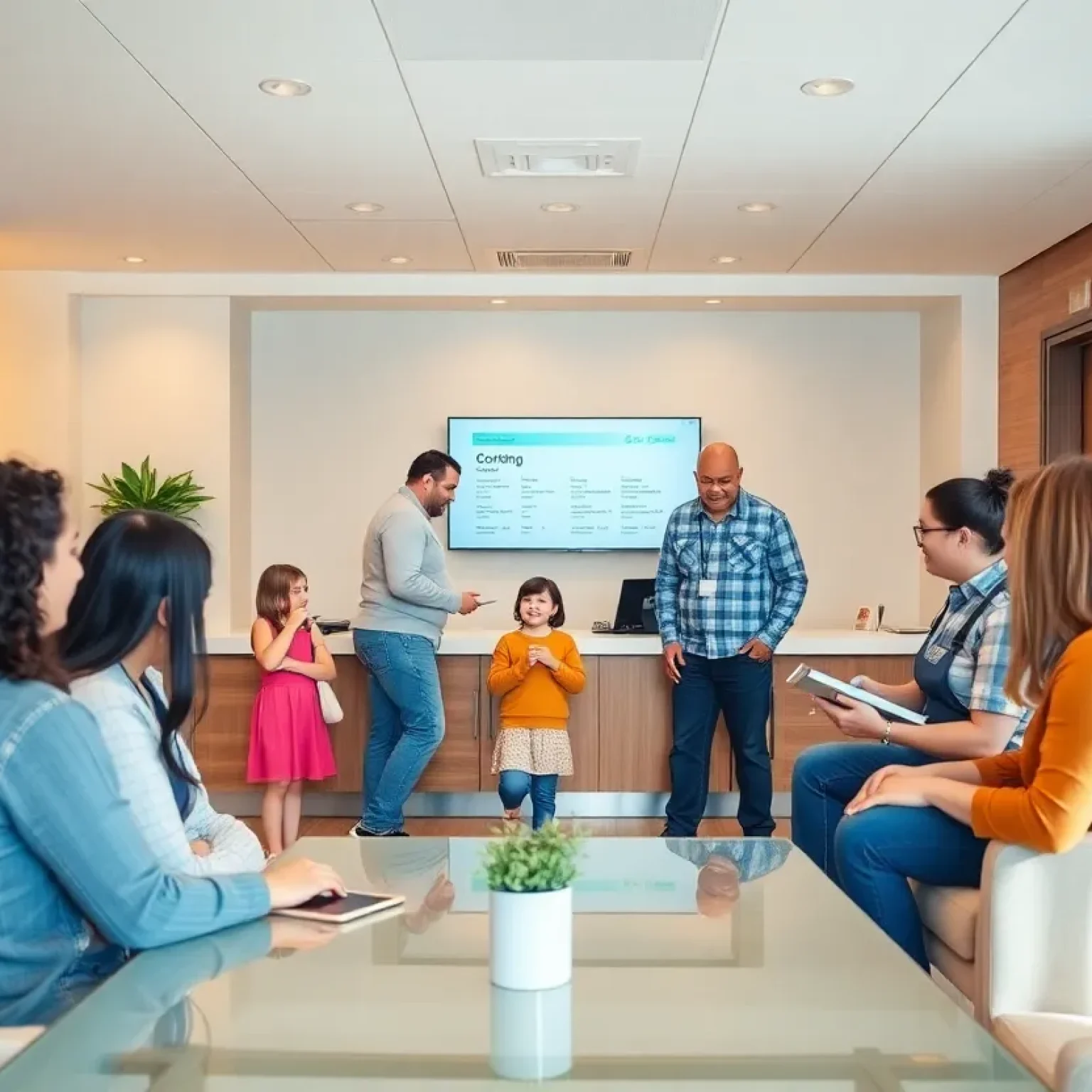 Alliant Credit Union office showcasing mortgage services and customers