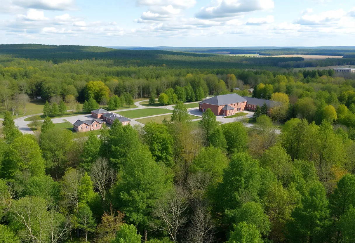 Redevelopment site of the former Downstate Correctional Facility in Dutchess County