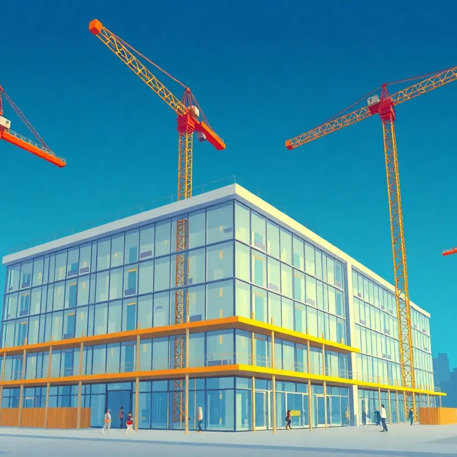 Healthcare construction site in New York