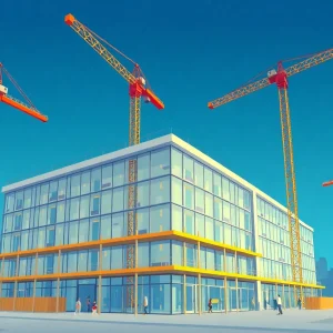 Healthcare construction site in New York