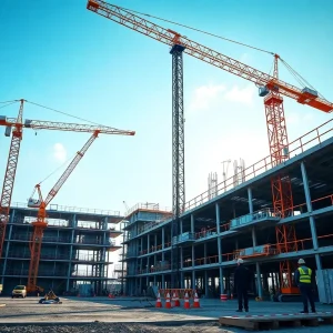 Construction site representing modernization in Japan's construction industry
