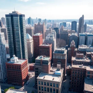 Aerial view of Brooklyn highlighting new and pre-war apartments