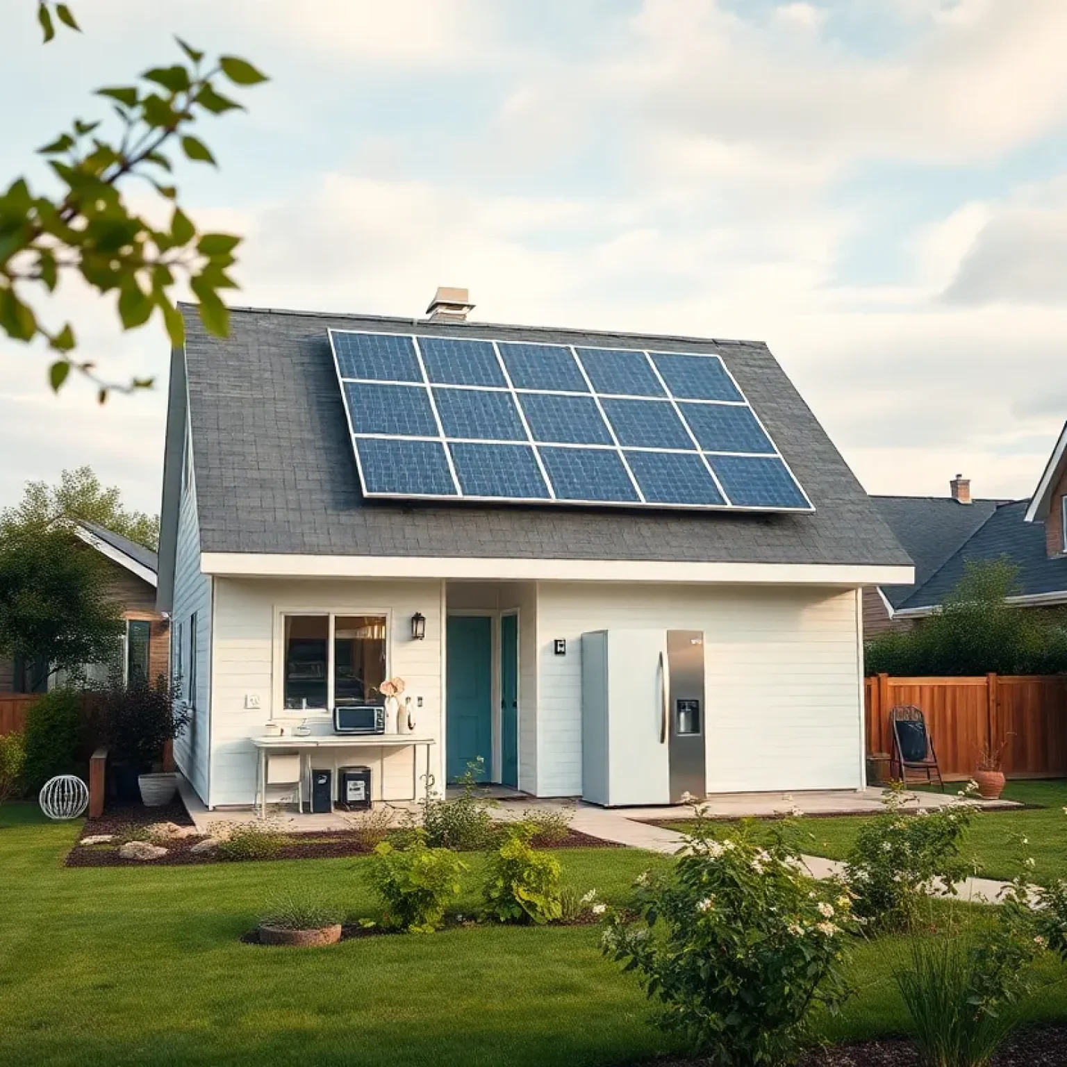 All-electric home showcasing sustainable design and energy-efficient appliances