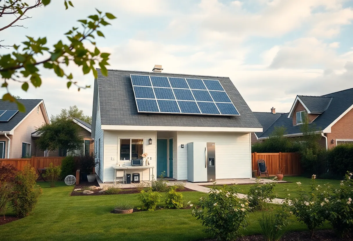 All-electric home showcasing sustainable design and energy-efficient appliances